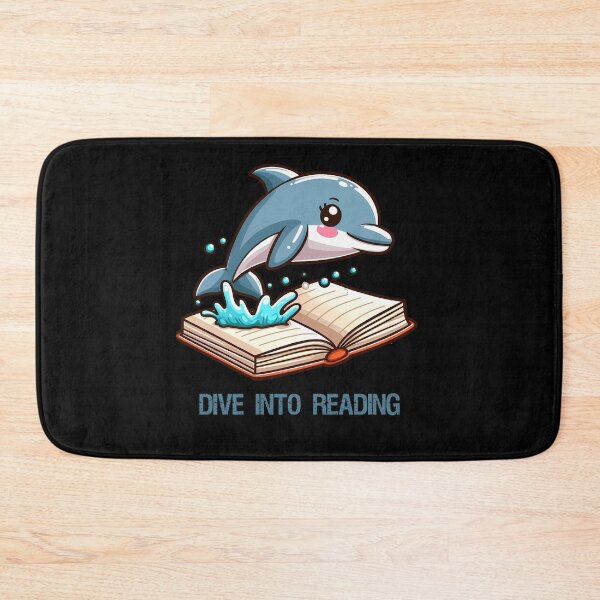 Item preview, Dolphin jumping into a book designed and sold by Irbisinthebox.