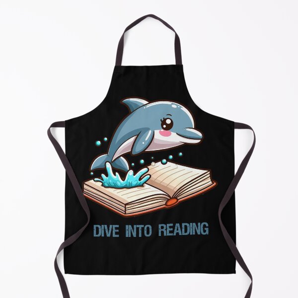 Item preview, Dolphin jumping into a book designed and sold by Irbisinthebox.