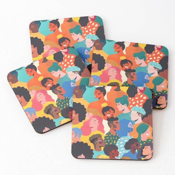 Item preview, Ddiverse faces of different ethnicity pattern  designed and sold by xiao xuans.
