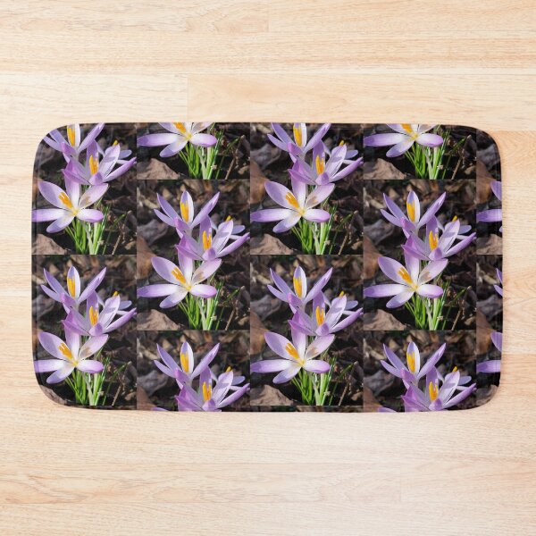 Item preview, Violet crocuses designed and sold by lusiakotowska.
