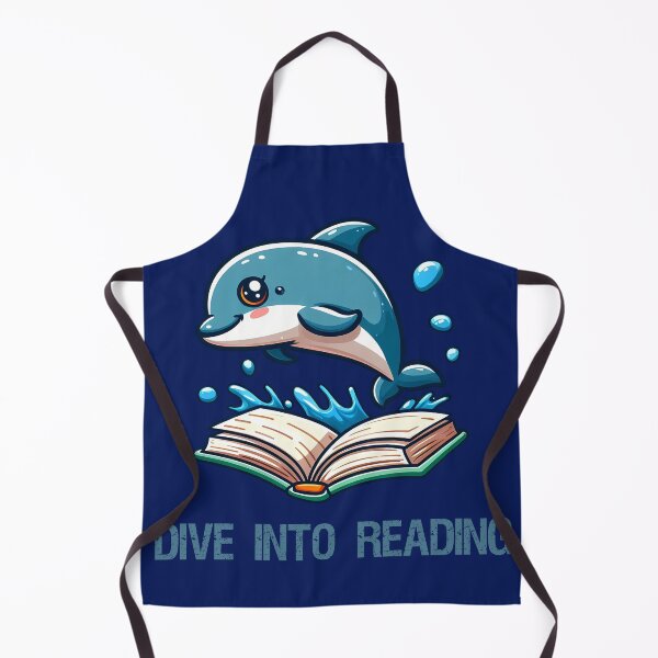 Item preview, Dolphin jumping into a book designed and sold by Irbisinthebox.