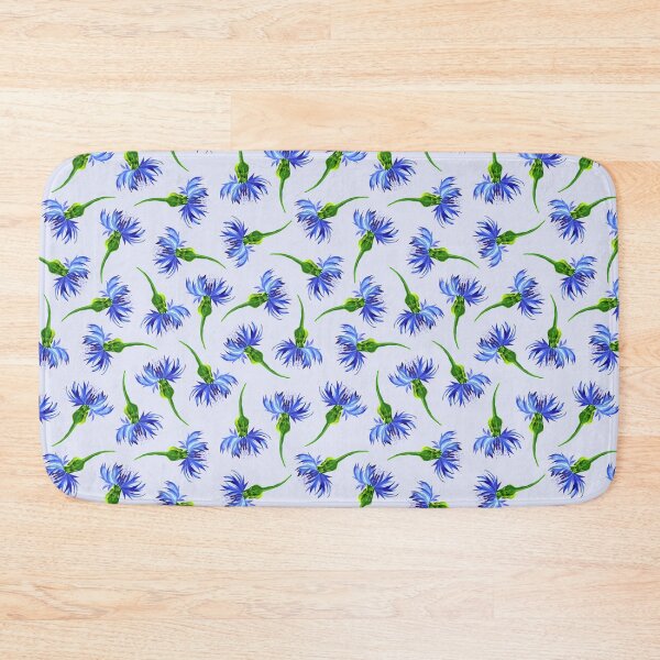 Item preview, Cornflowers.  Blue flowers.Florals pattern  on transparent background Petrykivka Ukraine designed and sold by Sunflower-7.