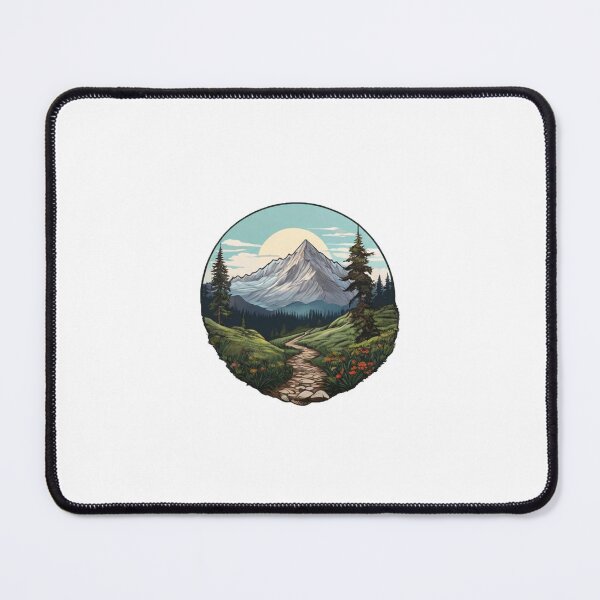 Item preview, Dawn's Embrace - Mountain Path Illustration designed and sold by Daniel Haddad.
