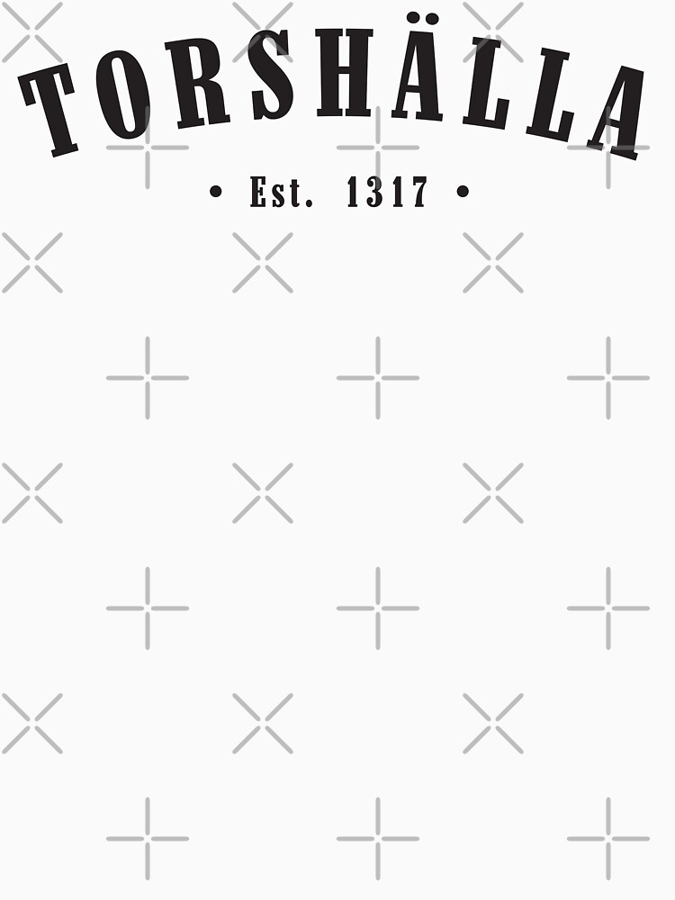 Thumbnail 7 of 7, Classic T-Shirt, Torshälla Södermanland Sweden Est. 1317 Black Letter Sverige designed and sold by establishedwear.
