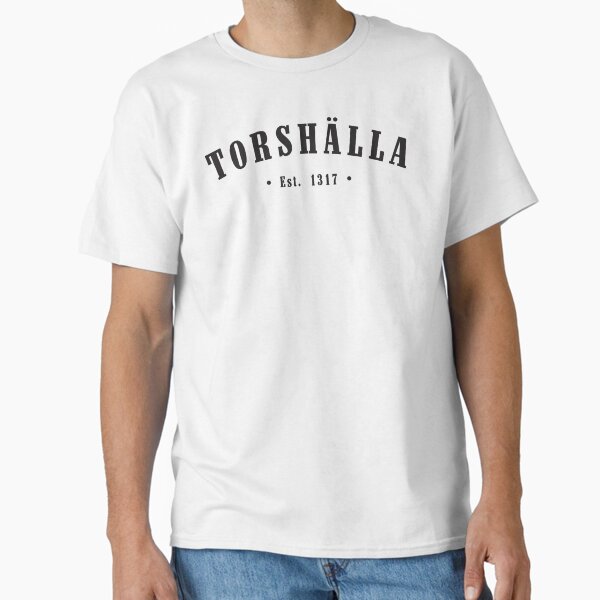 Torshälla Södermanland Sweden Est. 1317 Black Letter Sverige Classic T-Shirt