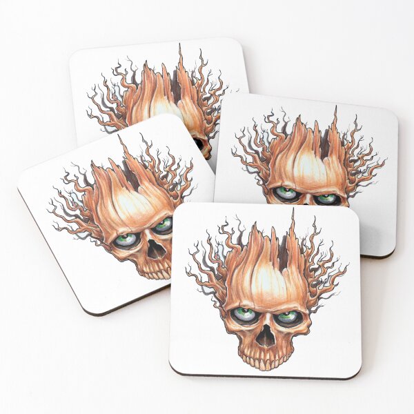 Item preview, Demonic Tree Skull. designed and sold by OddlyAwesome.