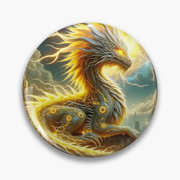 Item preview, Yellow Electric Dragon designed and sold by Ethereal Visions.