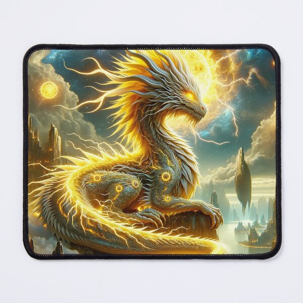Item preview, Yellow Electric Dragon designed and sold by Ethereal Visions.