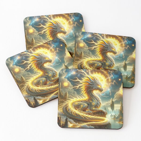 Item preview, Yellow Electric Dragon designed and sold by Ethereal Visions.