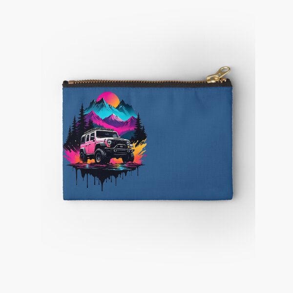 Item preview, Offroad SUV 4x4 neon retro vintage nature design designed and sold by BorgSpareParts.