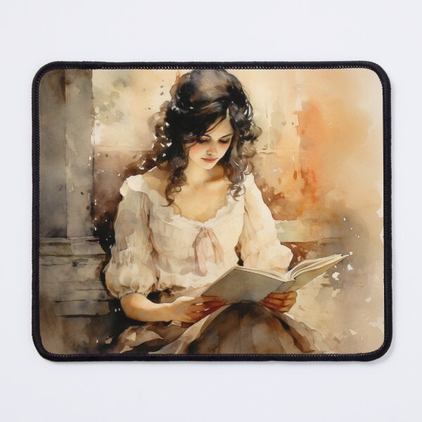 Item preview, Happy Girl reading a Book 2 designed and sold by Made-by-Gus.