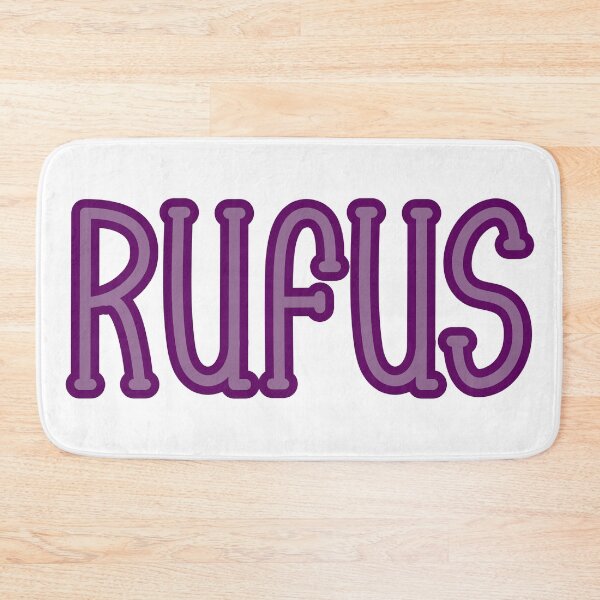 Item preview, Boy's name Rufus purple handwriting designed and sold by incurablehippie.