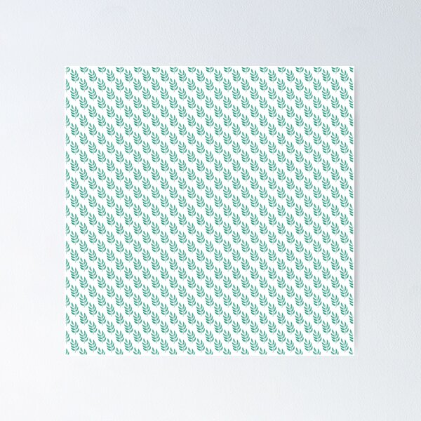 Item preview, Tiny Watercolor Leaves, Teal designed and sold by serafineaandd.