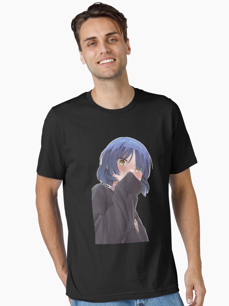 Aperçu 2 sur 7. T-shirt essentiel avec l'œuvre bocchi le rocher créée et vendue par FanThisAll.