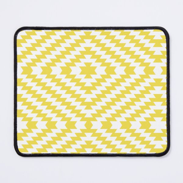 Item preview, Modern Kilim - lemon yellow and white - Geometric pattern by Cecca Designs designed and sold by Cecca-Designs.