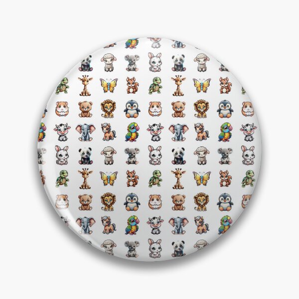 Item preview, Cute baby animals infinite pattern designed and sold by Inspyralia.