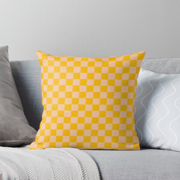 Item preview, Deep Peach Orange and Amber Orange Checkerboard designed and sold by ColorsPatterns.