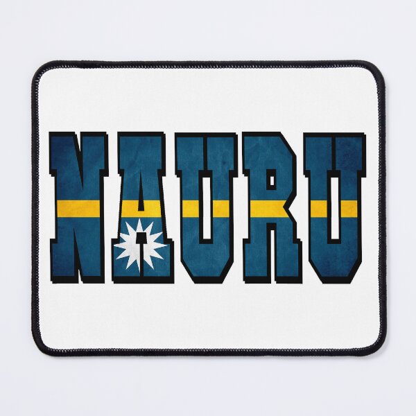 Item preview, Nauru Country Flag Typography designed and sold by TravelWish.