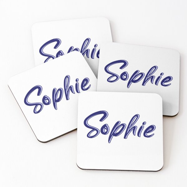 Item preview, Sophie girl's name blue handwriting script designed and sold by incurablehippie.
