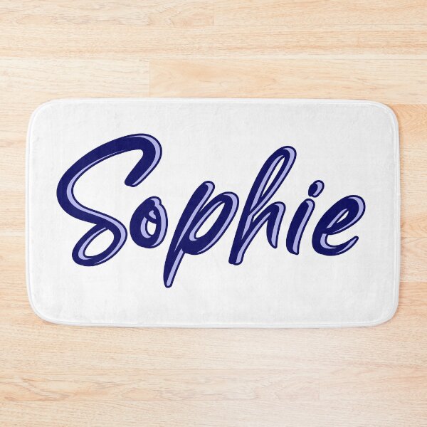 Item preview, Sophie girl's name blue handwriting script designed and sold by incurablehippie.