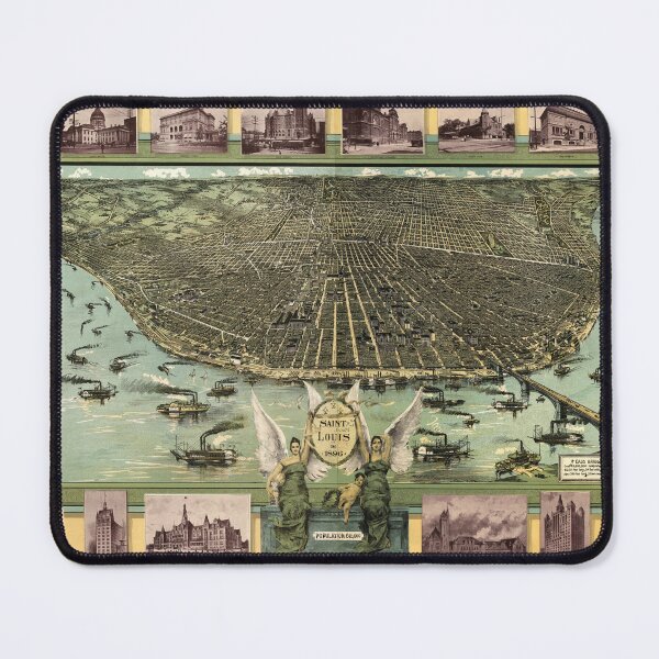 Item preview, Saint Louis, Missouri in 1896 designed and sold by allhistory.