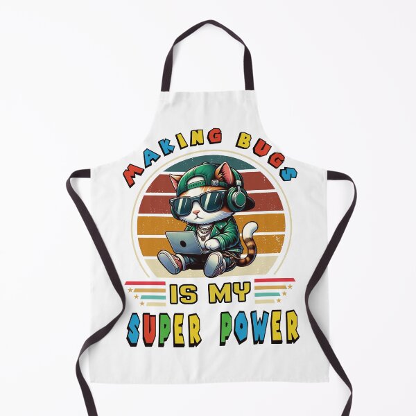 Item preview, Rock Tabby Cat with headphones: Making bugs is my super power designed and sold by perfect-radius.