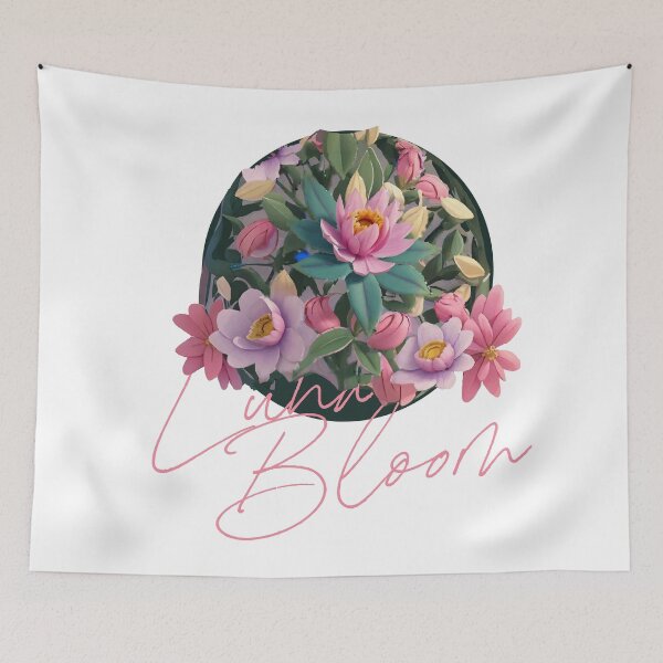 Item preview, Moonlit Blooms: Unveiling the Night's Beauty designed and sold by paintnprint.