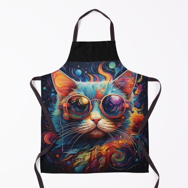 Item preview, Portrait of cat with glasses designed and sold by Zhaphiraccu.
