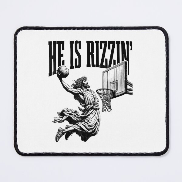 Item preview, He Is Rizzin Funny Jesus Basketball Easter Meme designed and sold by GenioFin.