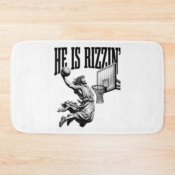 Item preview, He Is Rizzin Funny Jesus Basketball Easter Meme designed and sold by GenioFin.