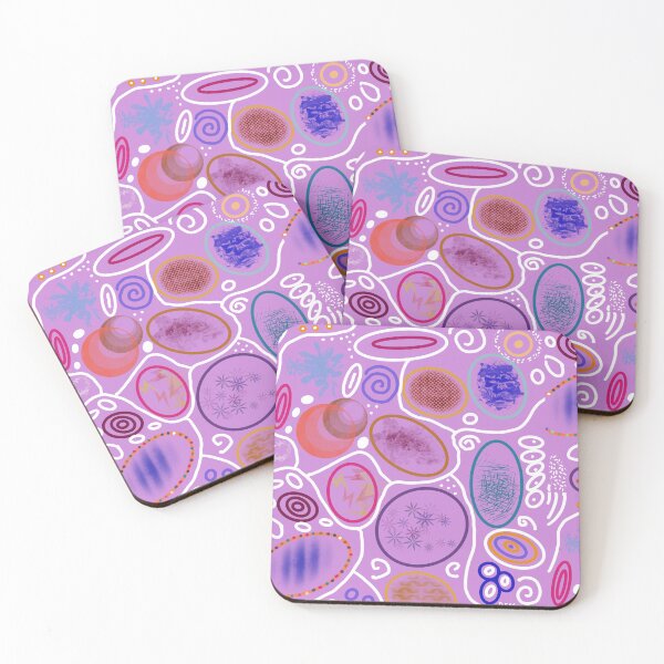 Item preview, Abstract art -  Circles on violet background designed and sold by Dorothea Neumann.
