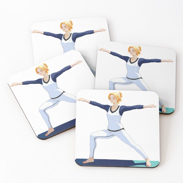 Item preview, Yoga Poses warrior 2 pose designed and sold by NoviaStudio.
