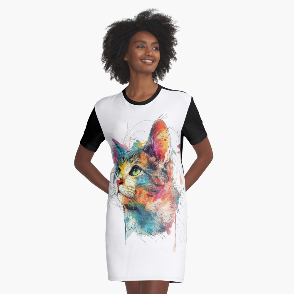 Item preview, Graphic T-Shirt Dress designed and sold by Cjars.