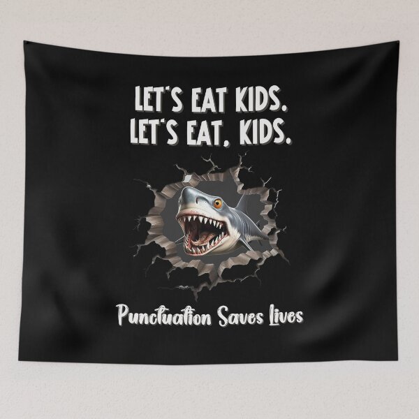 Item preview, Punctuation Saves Lives designed and sold by SunnyFunnyArt.