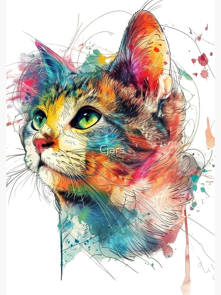 Thumbnail 3 of 3, Journal, Rainbow cat designed and sold by Cjars.