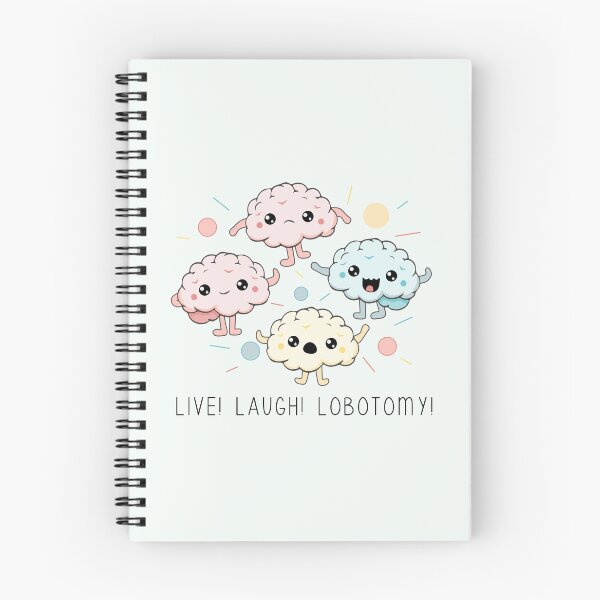Item preview, Live Laugh Lobotomy : Cute Kawaii Brains designed and sold by BJpaints.