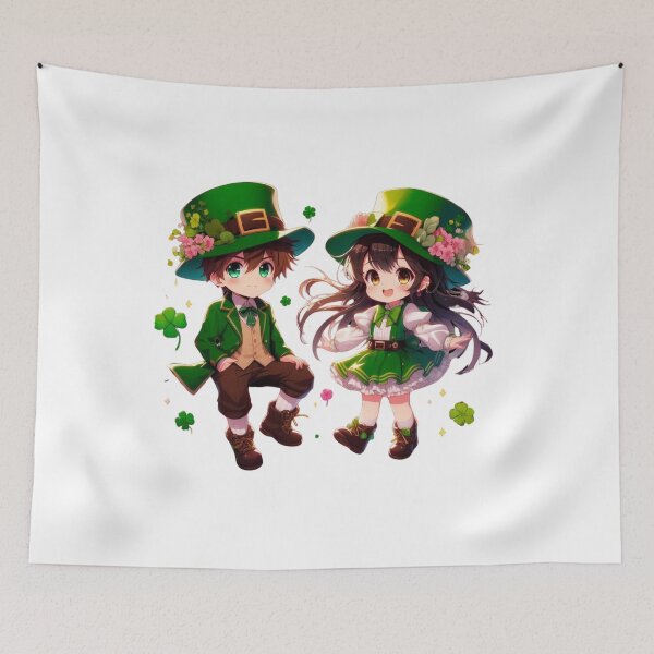 Item preview, BOY AND GIRL LEPRECHAUNS  designed and sold by PixelsNBows.