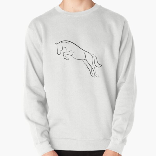 Item preview, Jumping horse silhouette line art designed and sold by ToniChavorska.