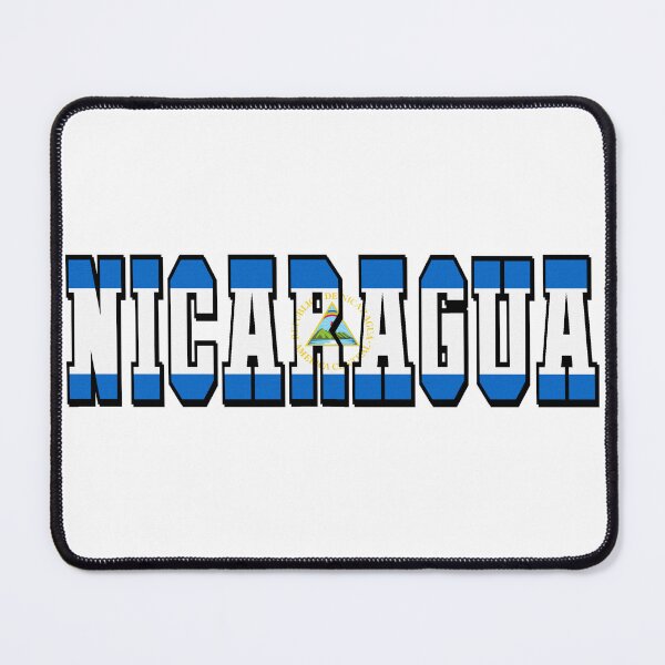 Item preview, Nicaragua Country Flag Typography designed and sold by TravelWish.