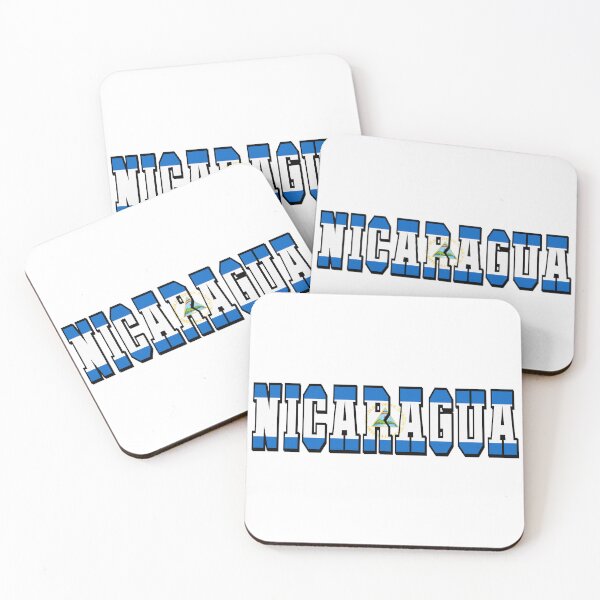 Item preview, Nicaragua Country Flag Typography designed and sold by TravelWish.