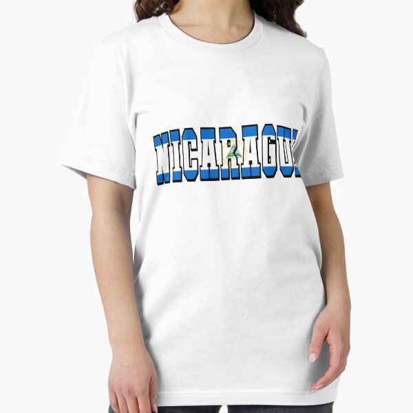 Item preview, Nicaragua Country Flag Typography designed and sold by TravelWish.