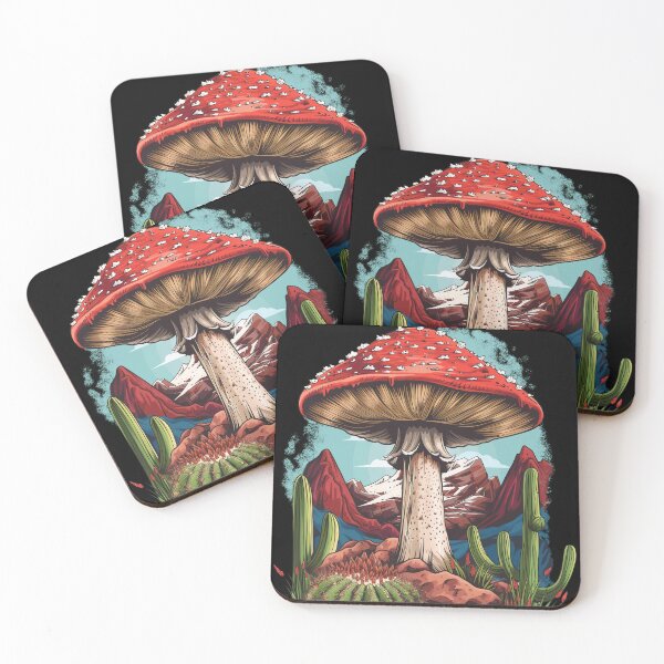 Item preview, A fly agaric grows among rocks and cacti. designed and sold by Halyna Nechyporuk.