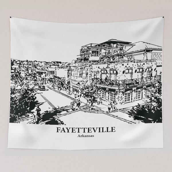 Artikelvorschau, Fayetteville – Arkansas entworfen und verkauft von Lakeric Cityscapes.