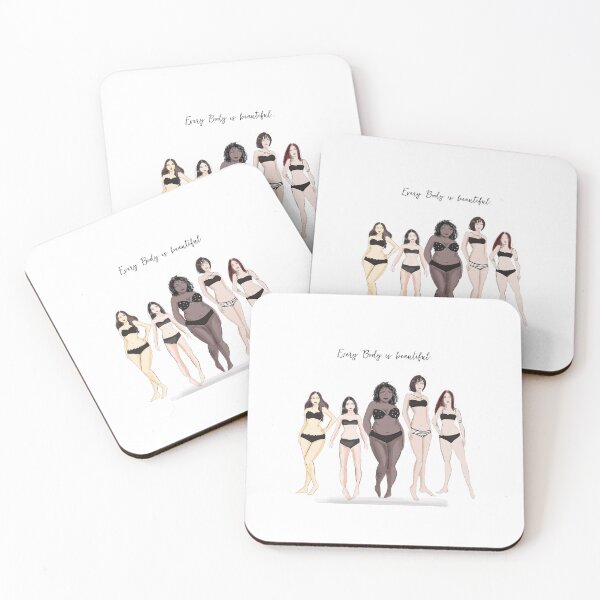 Item preview, every body is beautiful, designed and sold by Meghaillustrat.