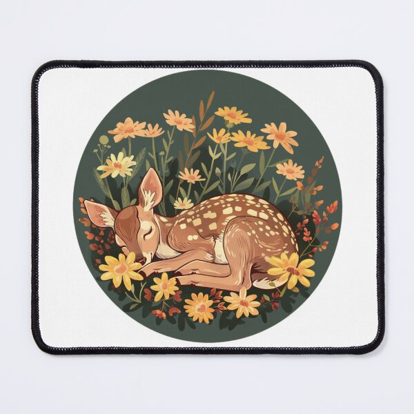 Item preview, Sleeping Deer in Bed of Flowers designed and sold by Sarzel.