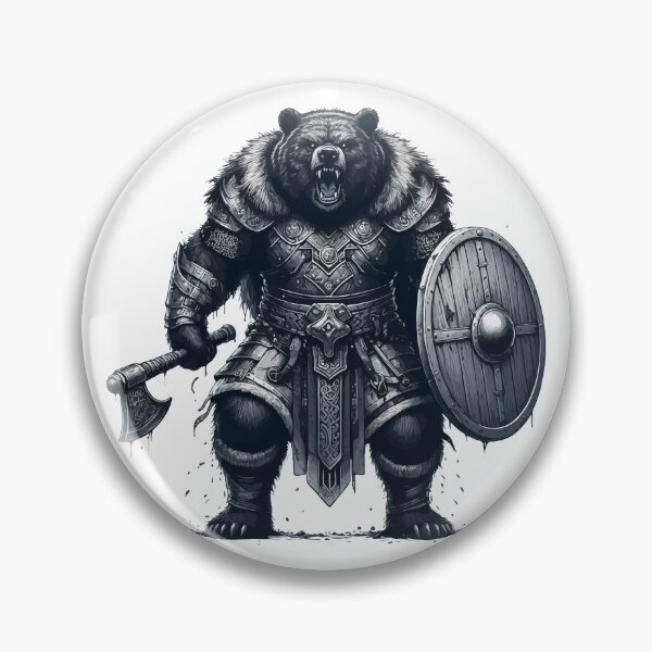 Item preview, Norse Mythology Viking Warrior Bear Berserker designed and sold by TomFrontierArt.