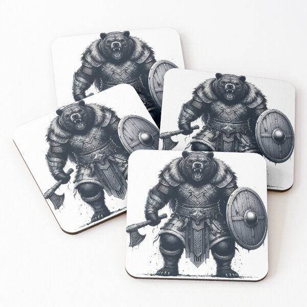 Item preview, Norse Mythology Viking Warrior Bear Berserker designed and sold by TomFrontierArt.