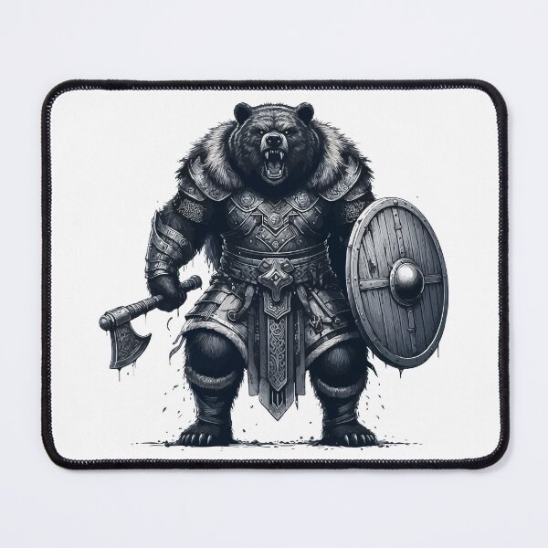Item preview, Norse Mythology Viking Warrior Bear Berserker designed and sold by TomFrontierArt.