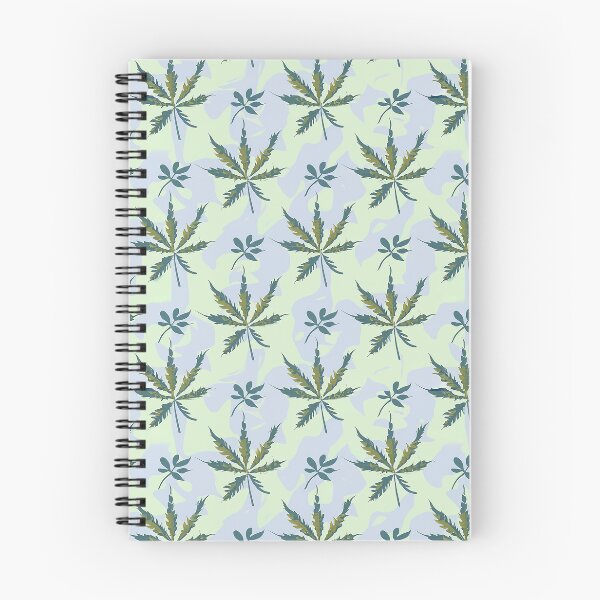 Item preview, Hemp Plant with Light Green Swirling Shapes in Background a Pattern - Minimalist - Vintage Retro Style designed and sold by Loving Nature Gifts.
