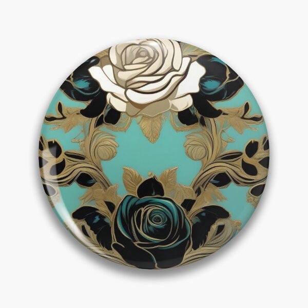 Item preview, Baroque Inspired Teal Roses designed and sold by DesignsByPrnces.